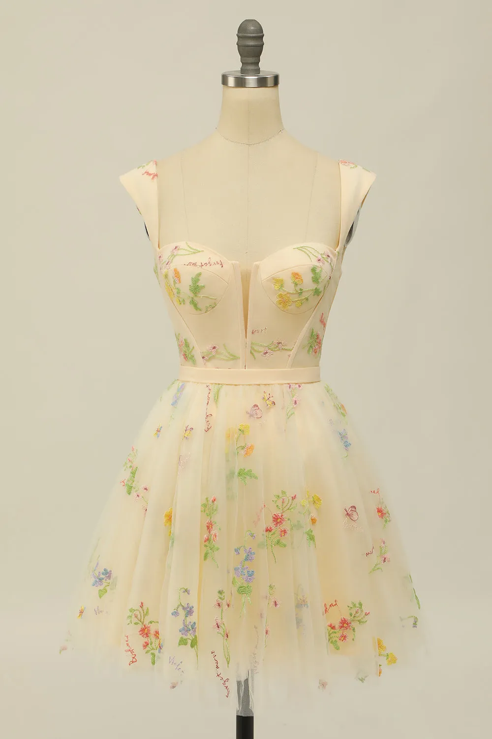 Cute A Line Sweetheart Black Short Homecoming Dress with Embroidery