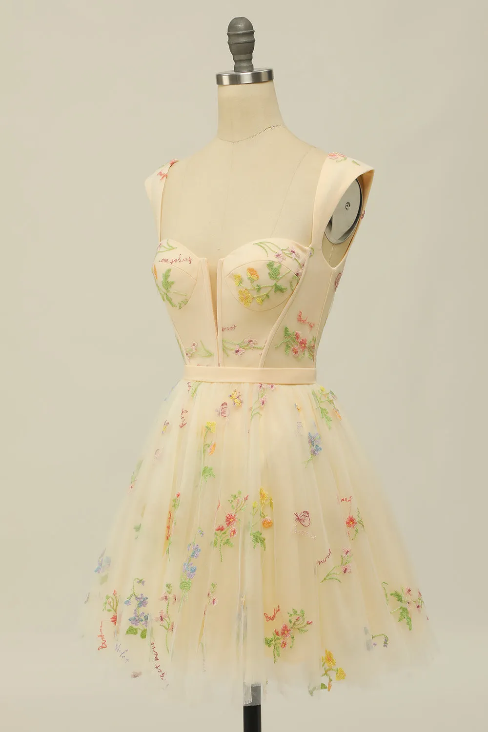 Cute A Line Sweetheart Black Short Homecoming Dress with Embroidery