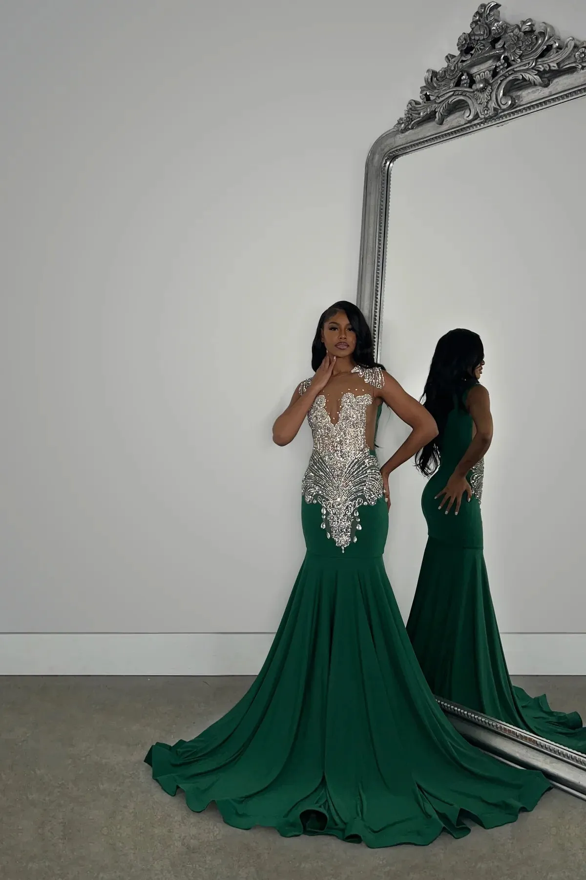Dayan Gown Emerald Green