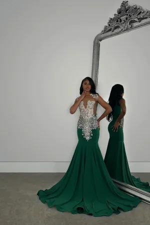 Dayan Gown Emerald Green