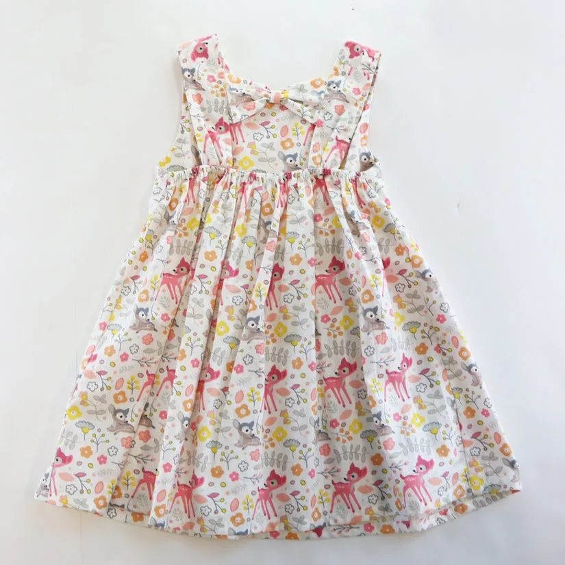 Deer Open Back Dress