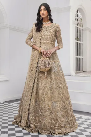 Designer Bridal Golden Lehenga for Indian Bridal Wear