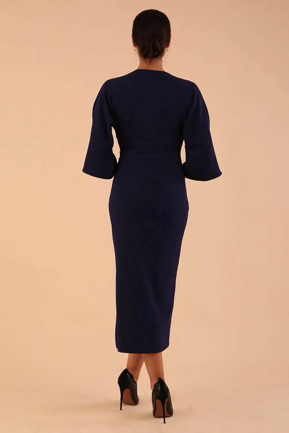Diana Cowl Neck Pencil Dress