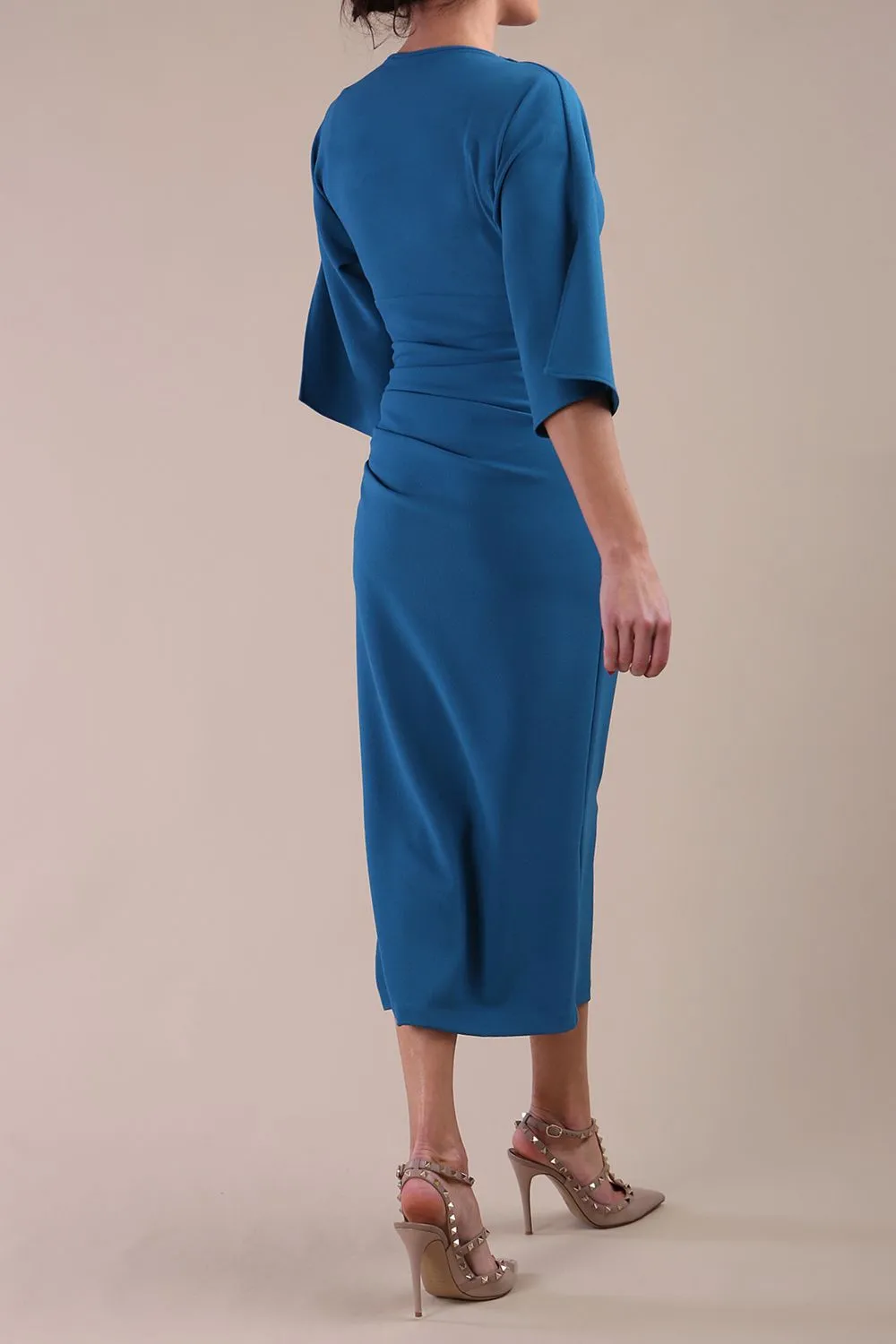 Diana Cowl Neck Pencil Dress
