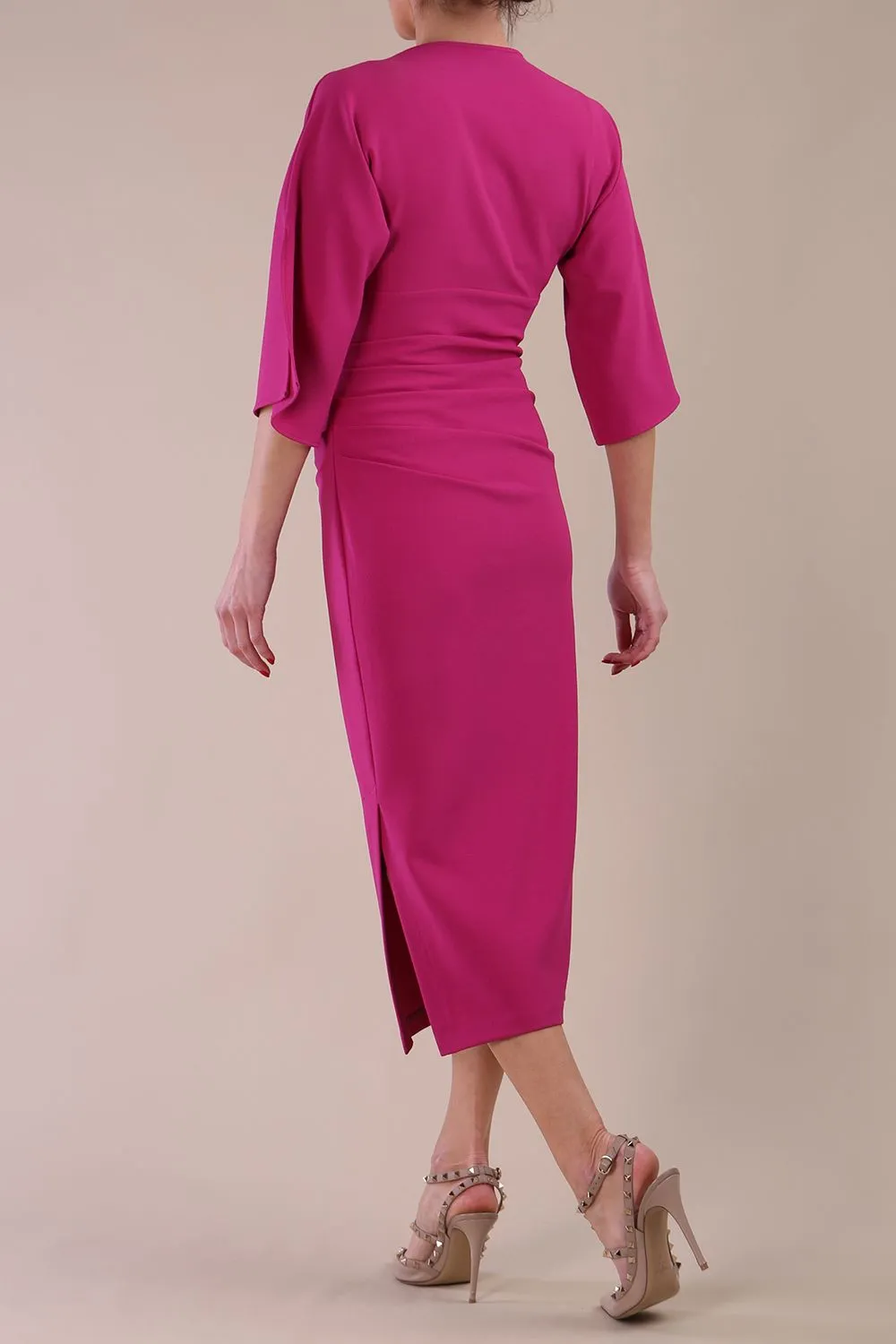 Diana Cowl Neck Pencil Dress