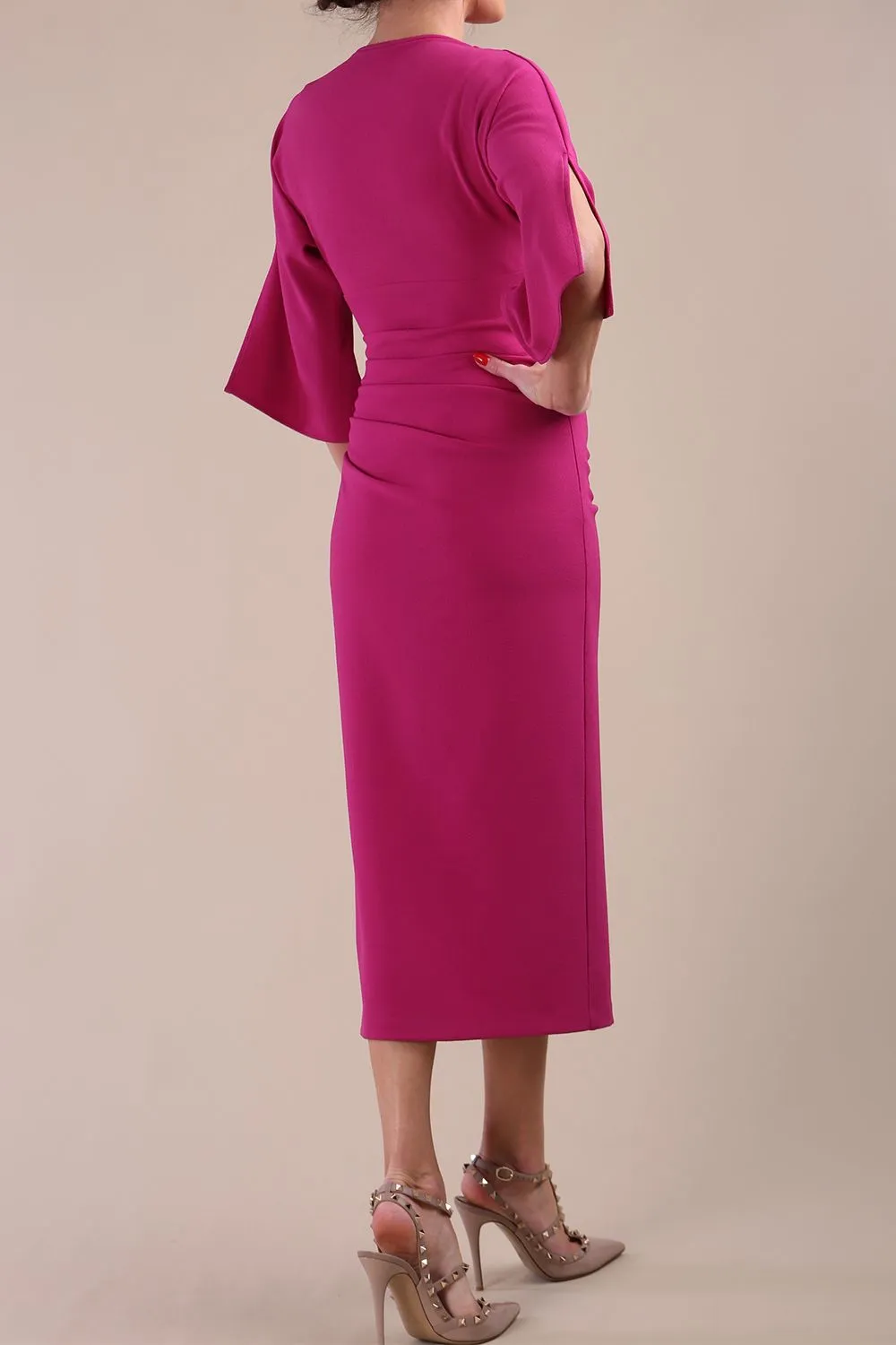 Diana Cowl Neck Pencil Dress