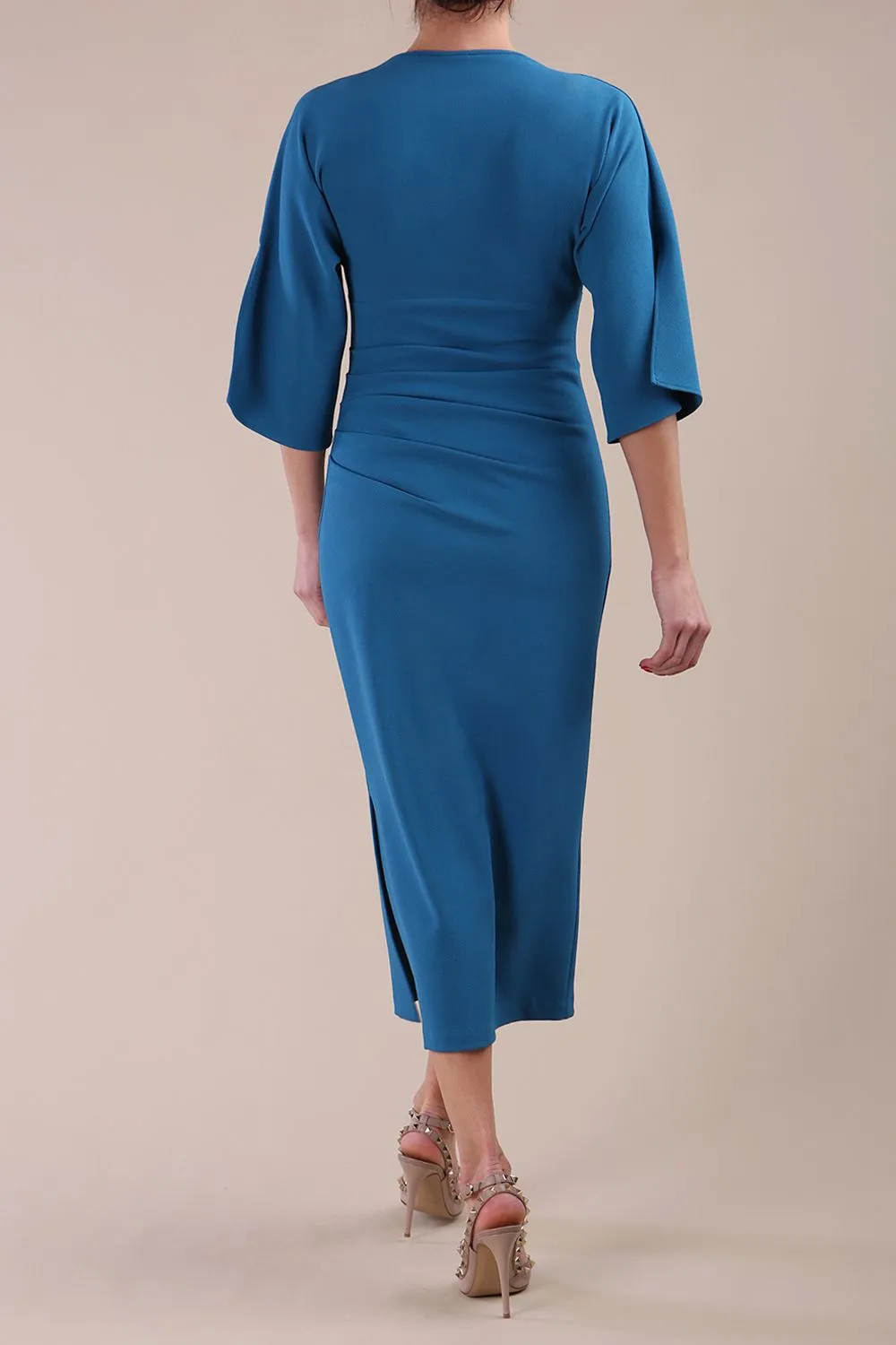 Diana Cowl Neck Pencil Dress