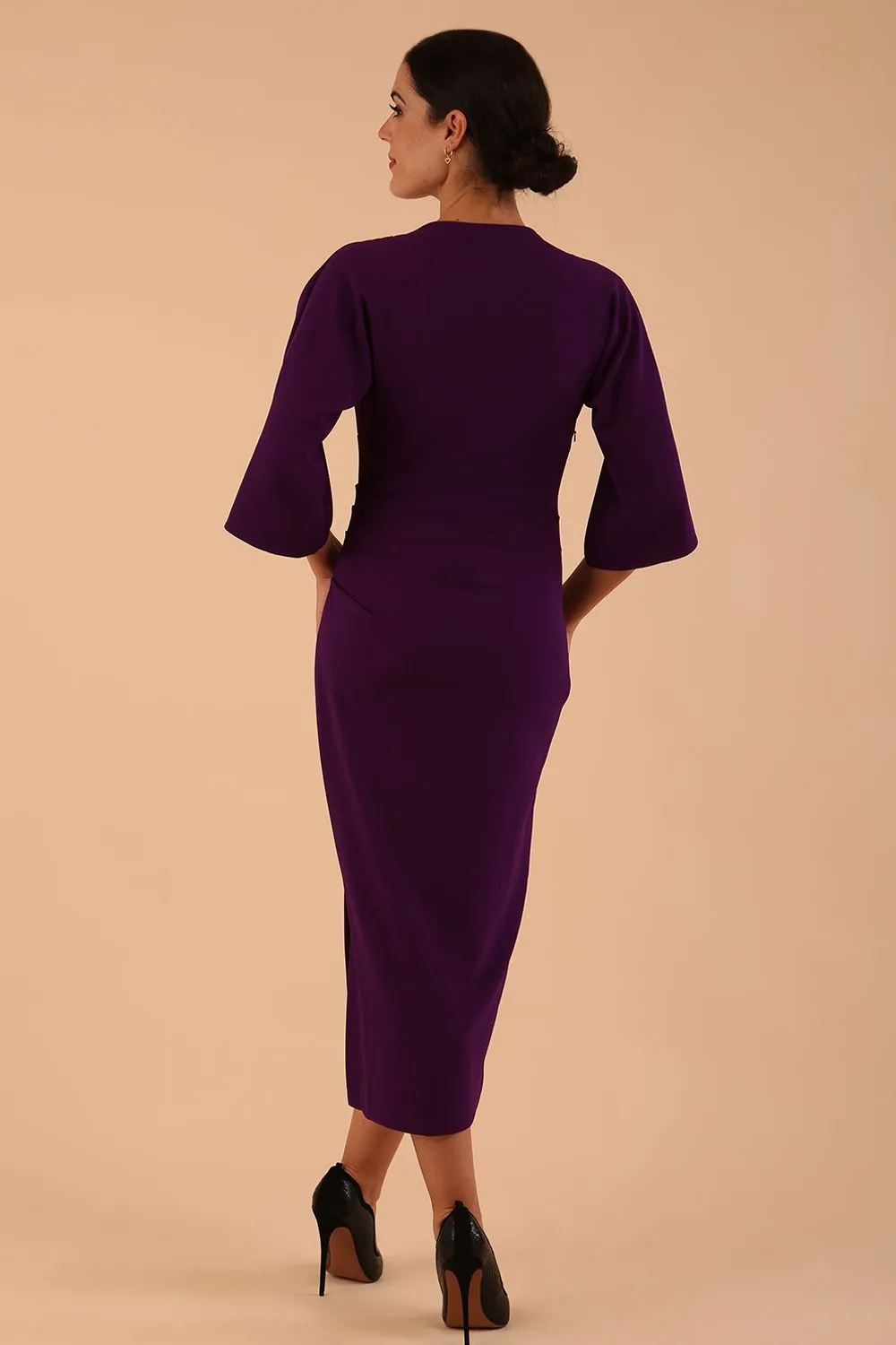 Diana Cowl Neck Pencil Dress