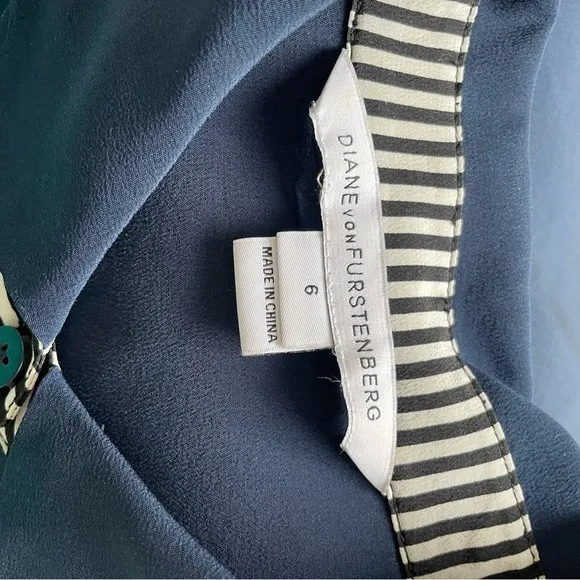 Diane von Furstenberg 100% Silk Shirt Dress