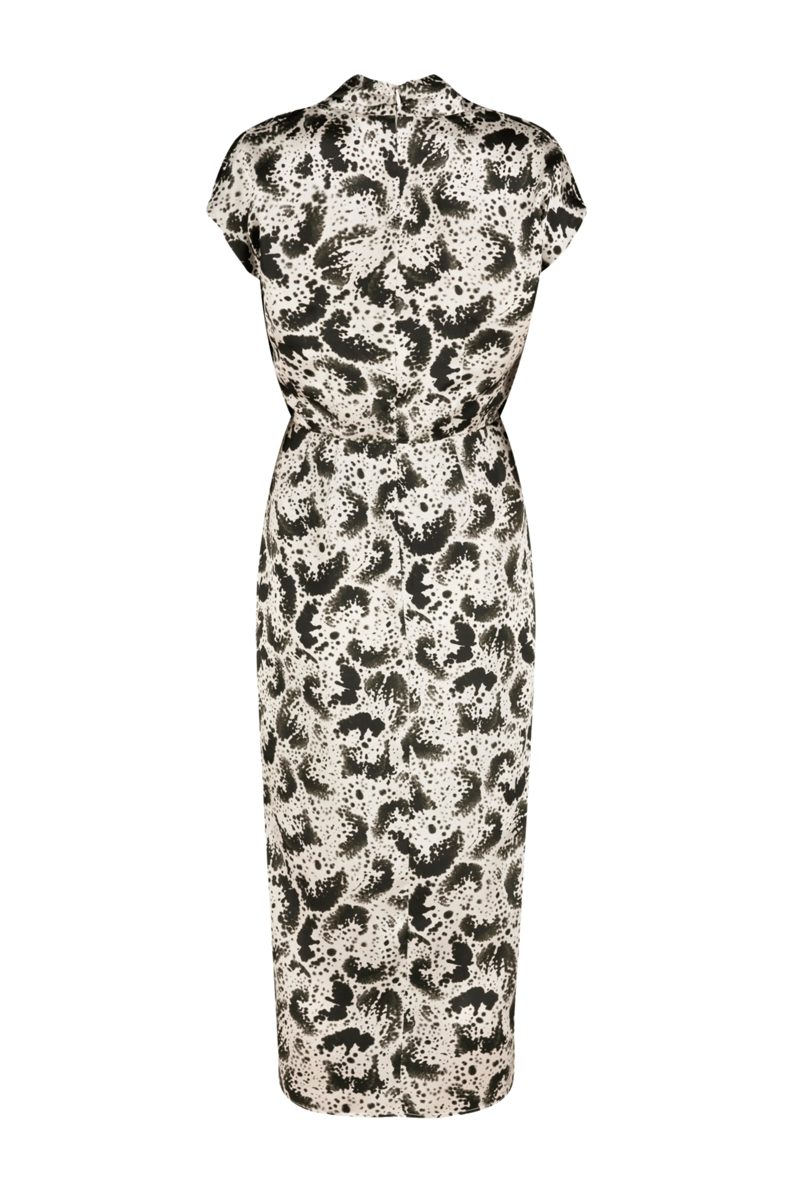 Dilian Satin Surplice Dress