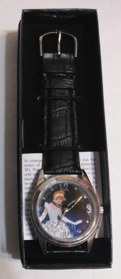 Disney Princess Cinderella Watch W/ Sparkle Crystal Dress
