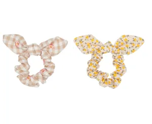 Ditsy Bunny Ear Scrunchie