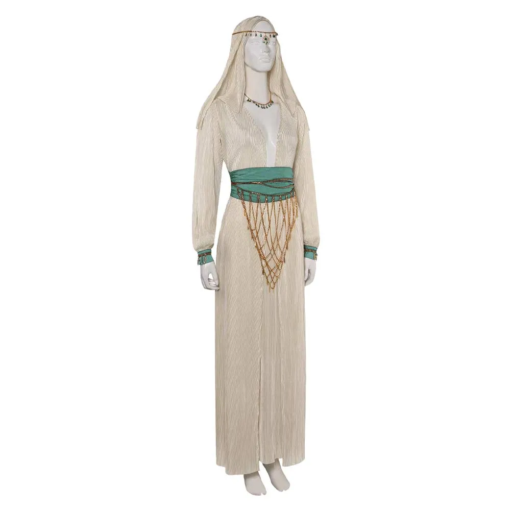 Dragon's Dogma 2 Nadinia White Dress Cosplay Costume Outfits Halloween Carnival Suit