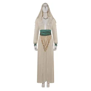 Dragon's Dogma 2 Nadinia White Dress Cosplay Costume Outfits Halloween Carnival Suit