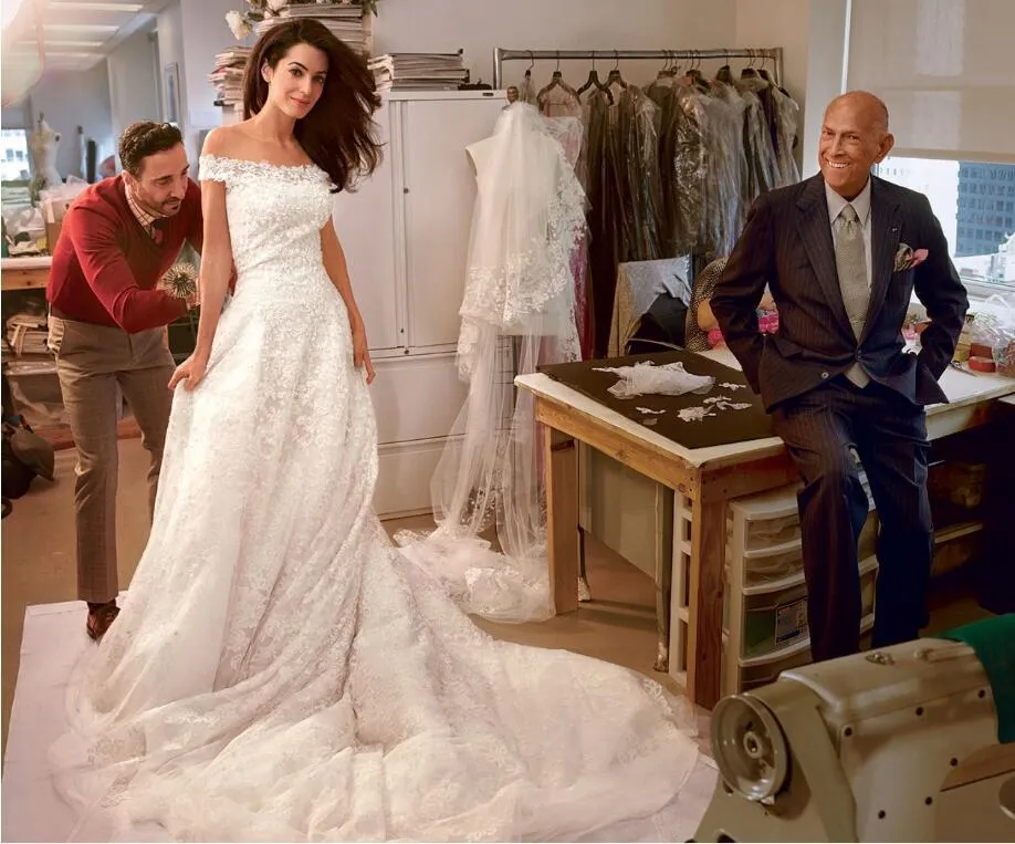 Dreamed Lace Wedding Dresses with Off-the-shoulder