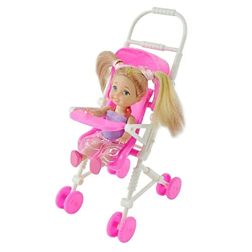 E-TING Baby Infant Carriage Stroller doll Kelly Doll Plastic Furniture