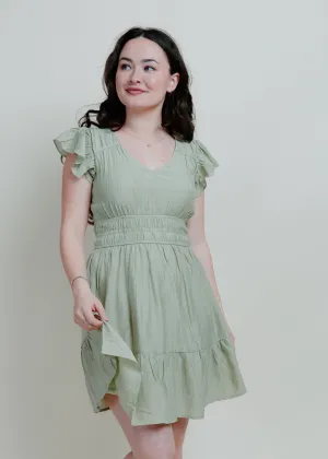 Eden Mini Dress - Sage