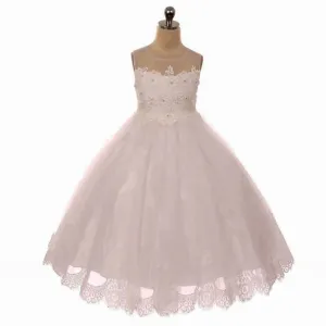 Elodie Applique Dress - Ivory