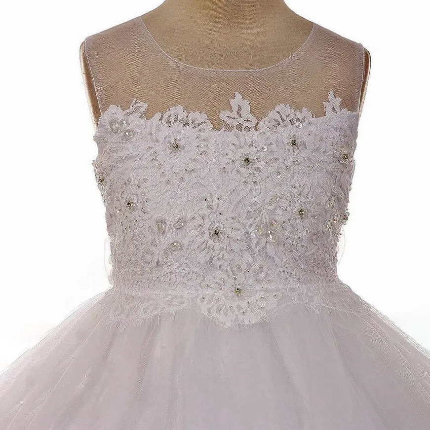 Elodie Applique Dress - Ivory