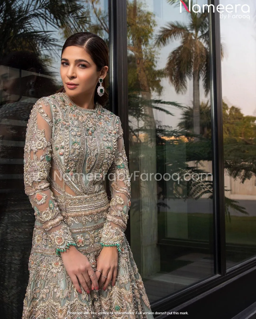 Embellished Gown Wedding Dresses in Pakistan #BN178