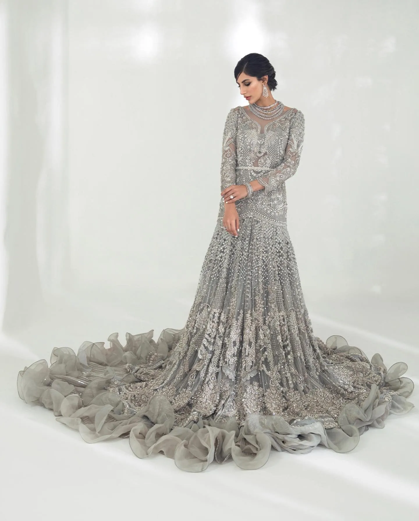 Embellished Heavy Bridal Lehenga Indian Bridal Wear