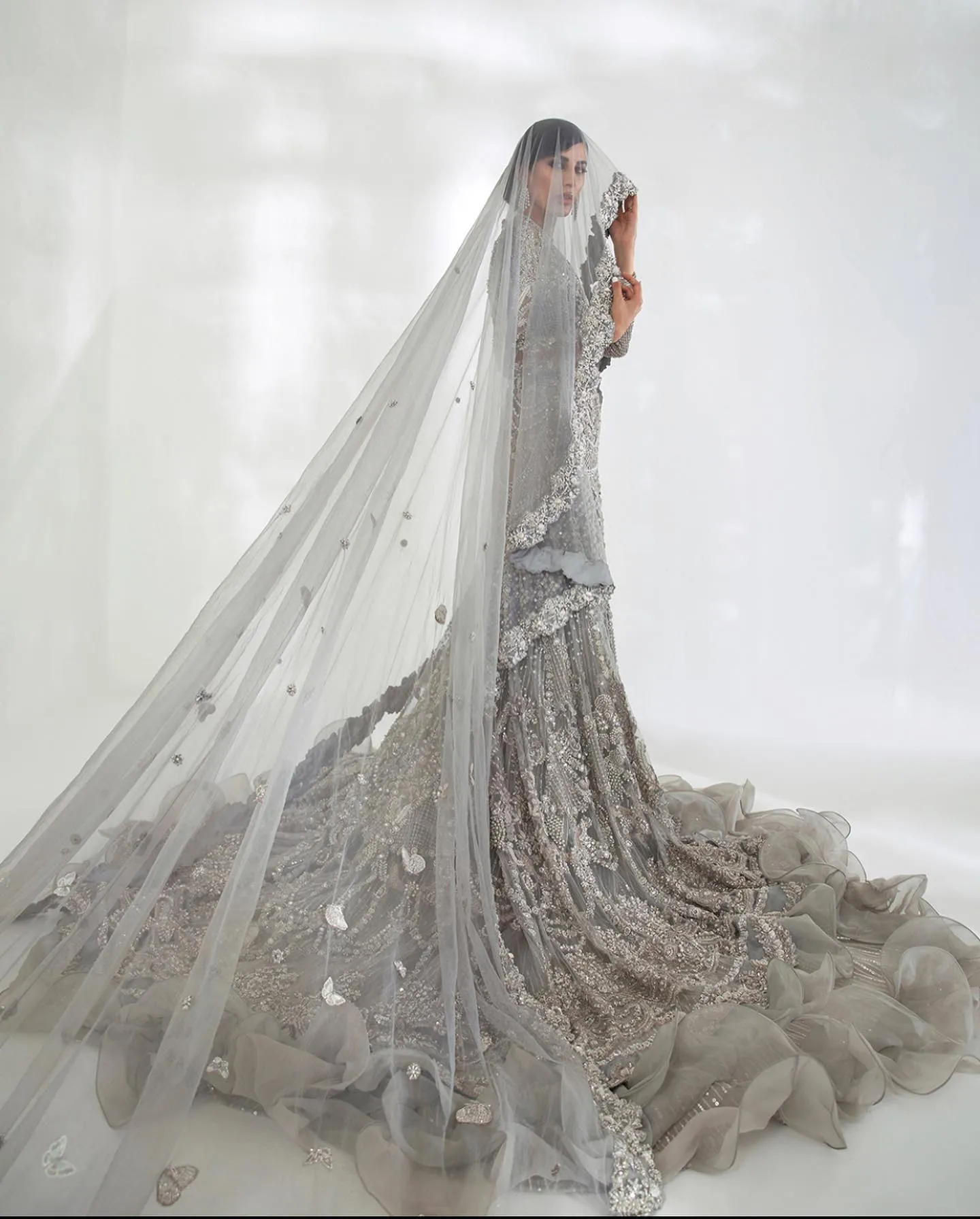 Embellished Heavy Bridal Lehenga Indian Bridal Wear