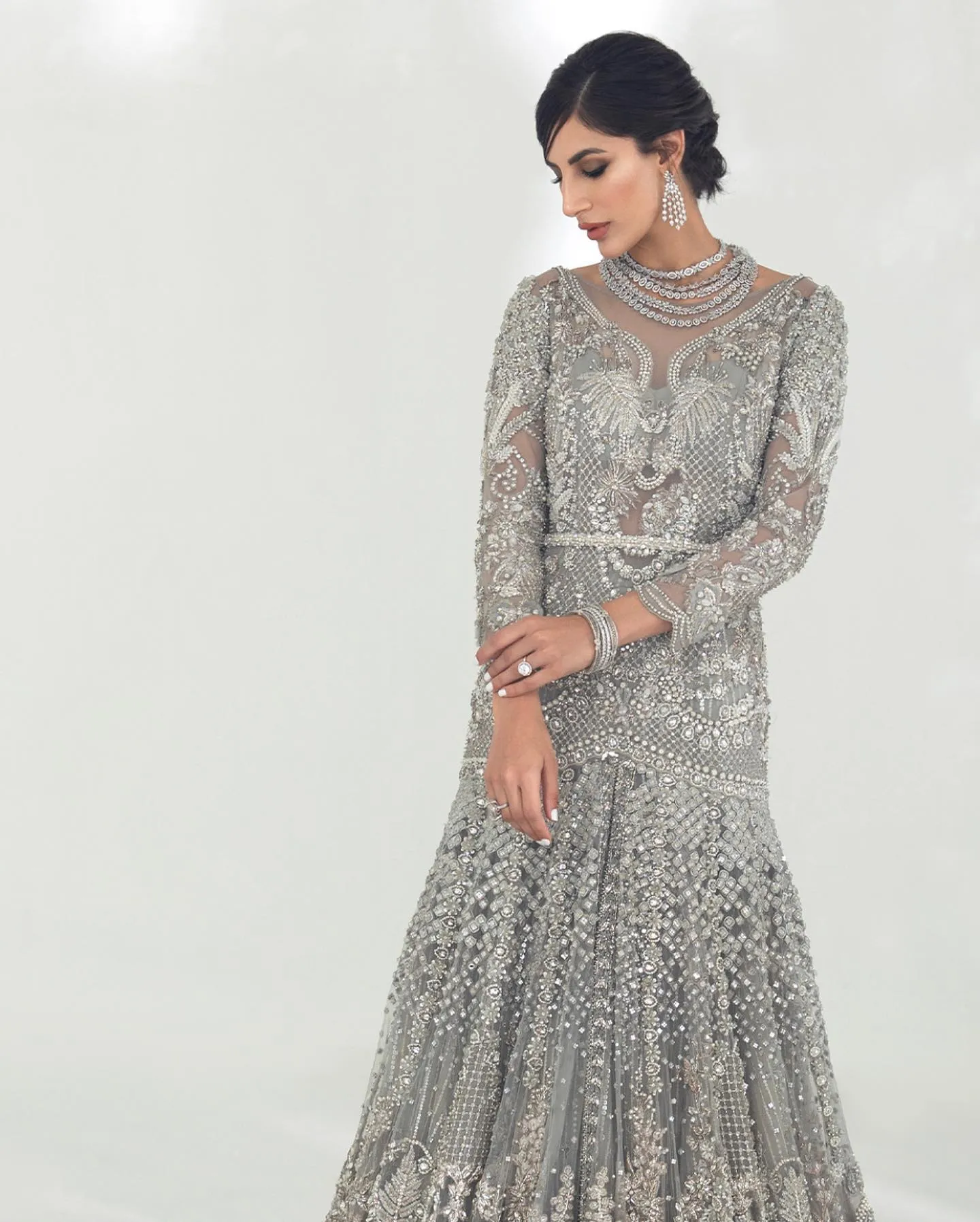 Embellished Heavy Bridal Lehenga Indian Bridal Wear