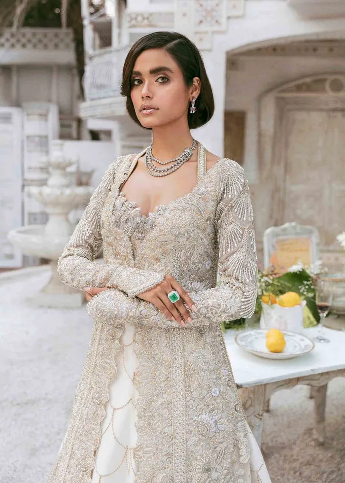 Embellished Indian Bridal Lehenga Front Open Gown #BN1159