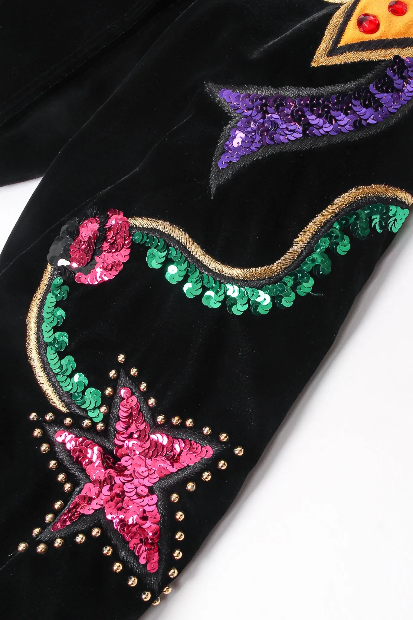 Embellished Moon & Stars Bomber Jacket