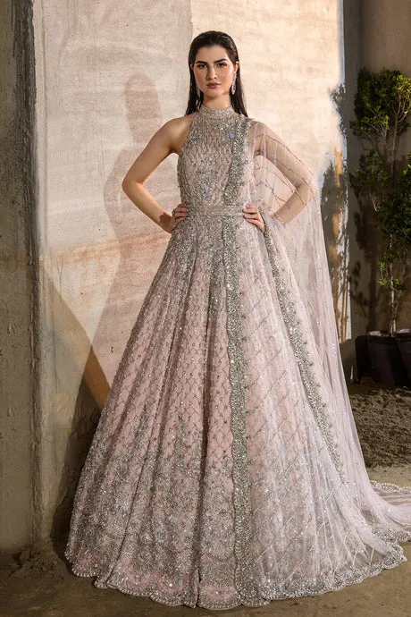 Embellished Pink Bridal Dress Pakistani in Gown Style