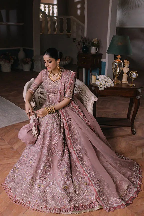Embellished Pishwas and Lehenga Pakistani Wedding Dress