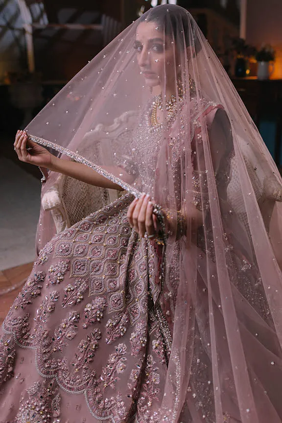 Embellished Pishwas and Lehenga Pakistani Wedding Dress
