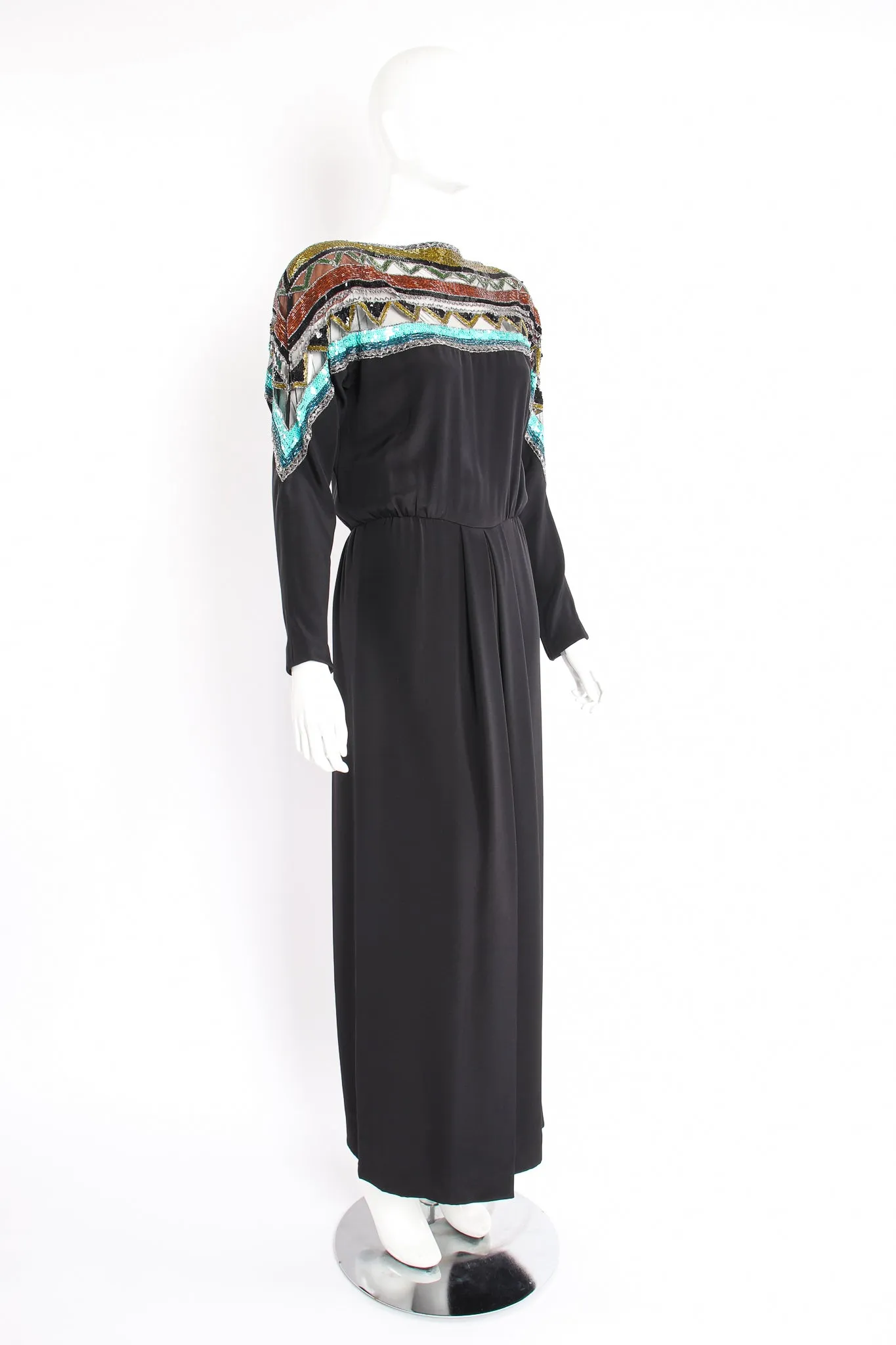 Embellished Yoke Gown