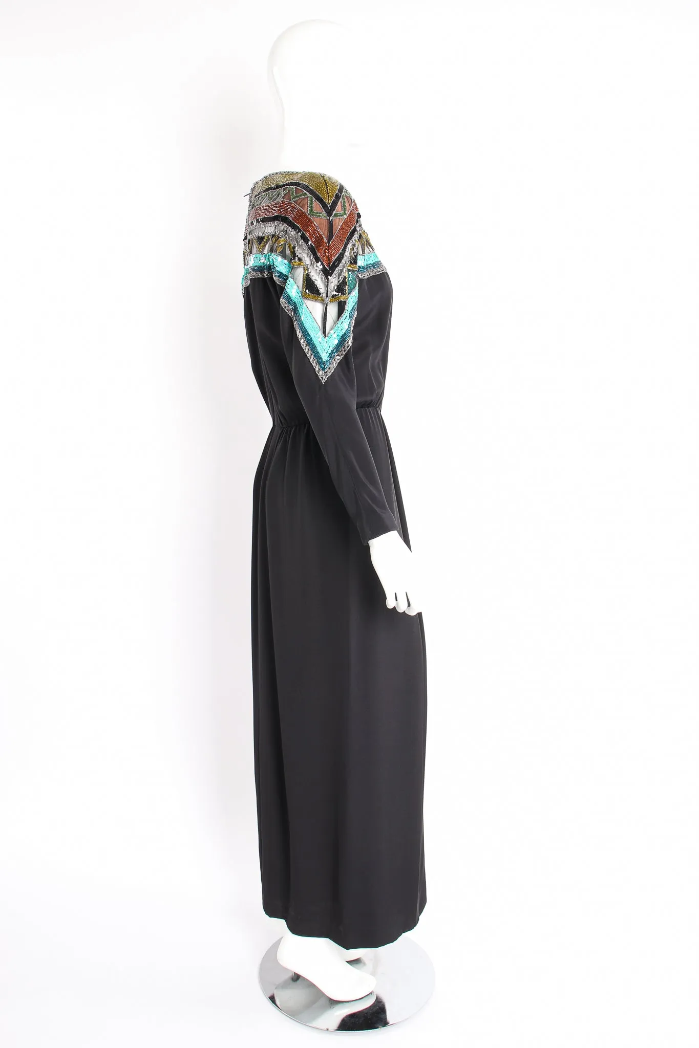 Embellished Yoke Gown