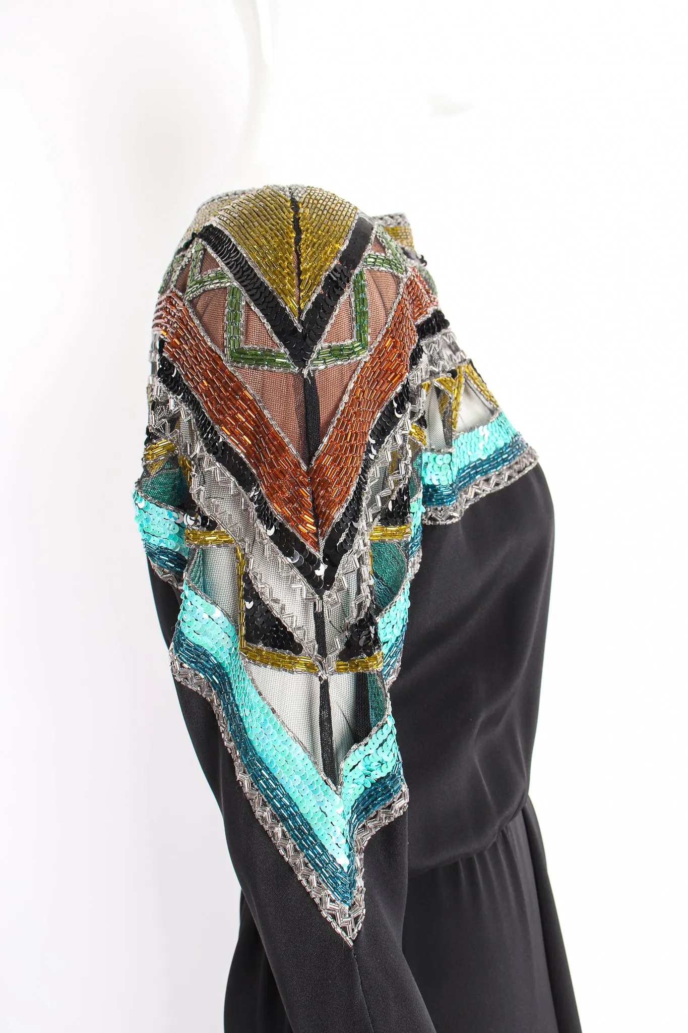 Embellished Yoke Gown