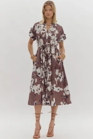 ENTRO Maude Floral Midi Dress FINAL SALE