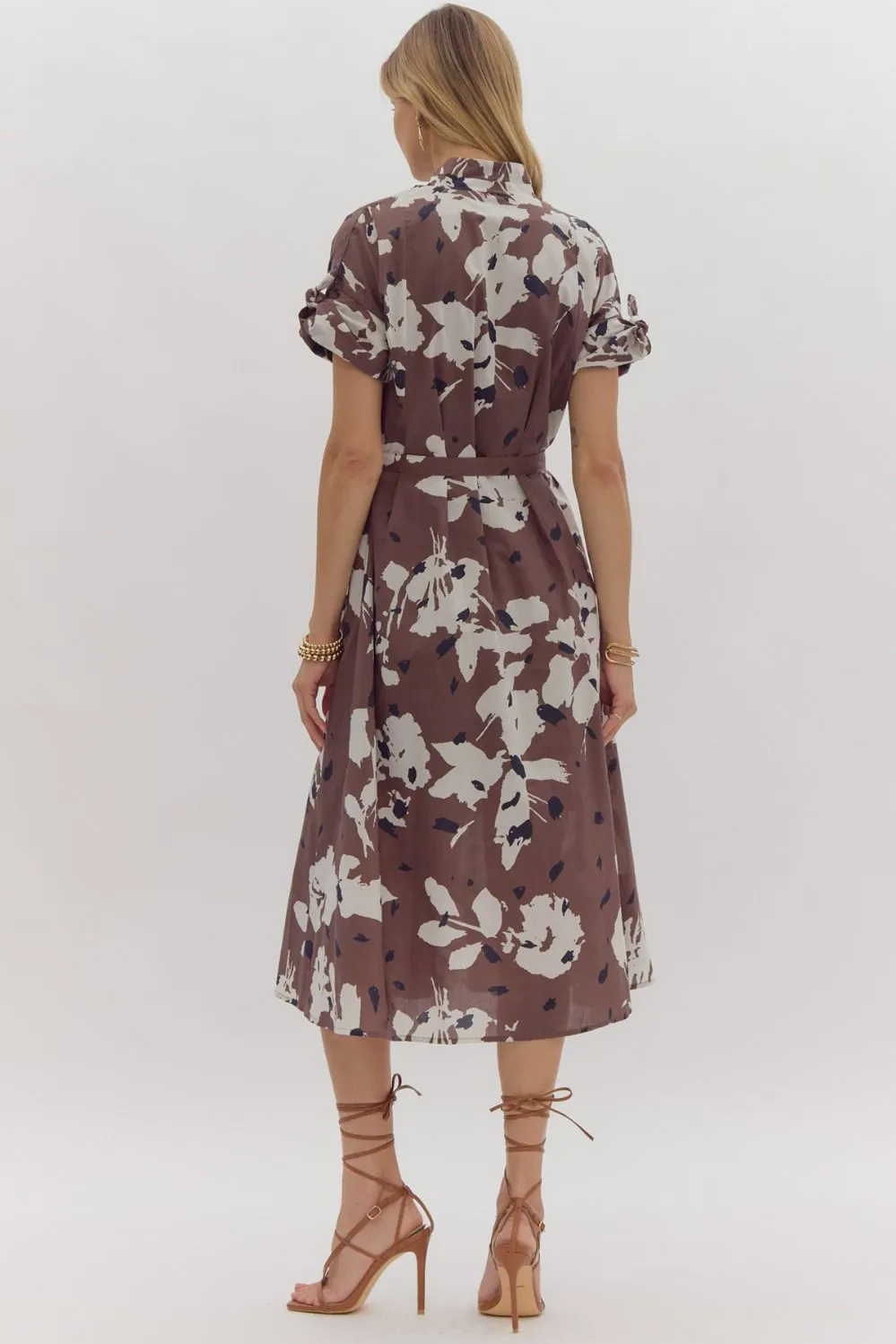 ENTRO Maude Floral Midi Dress FINAL SALE