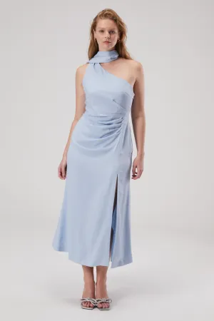 ESTRA SATIN MIDI DRESS