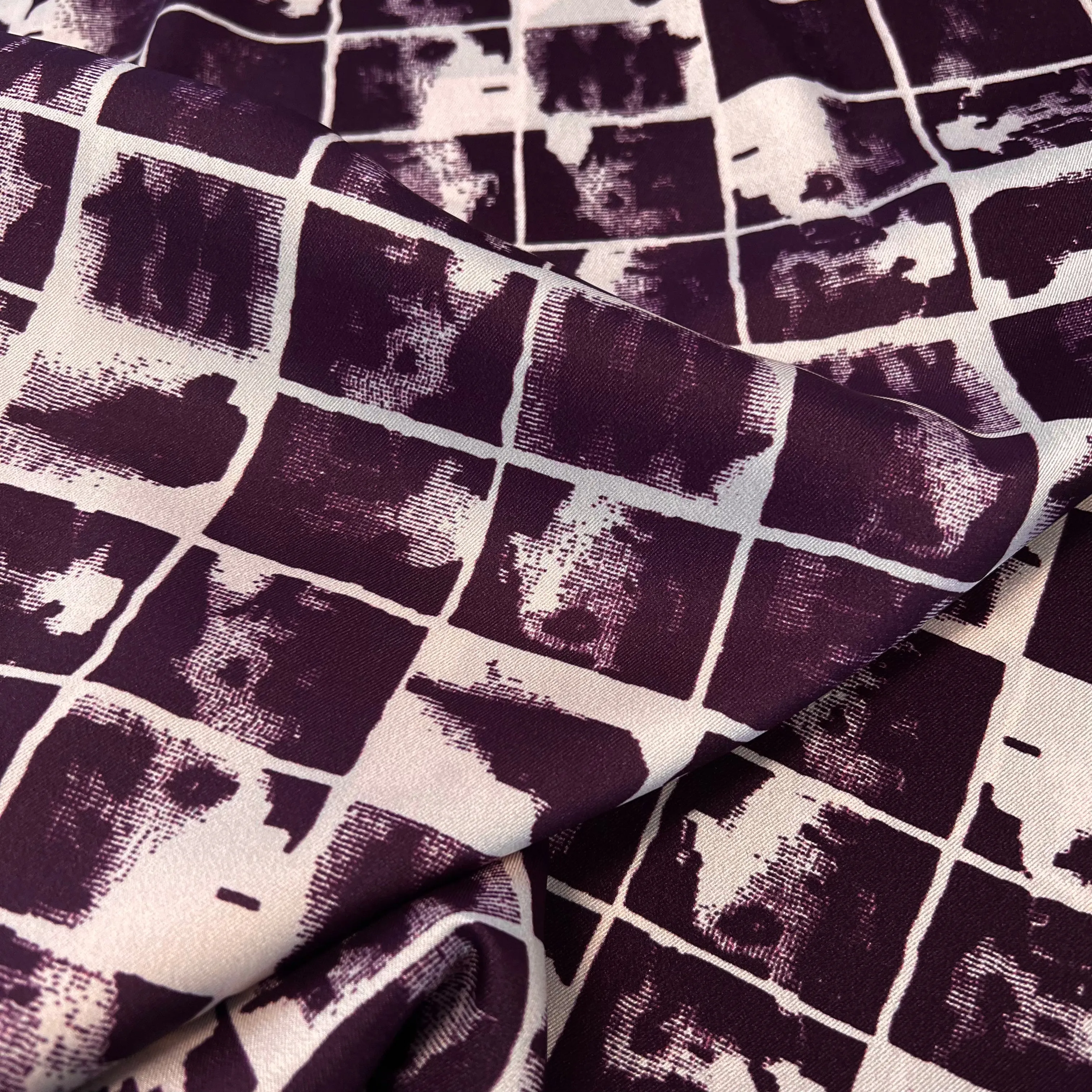 Faces Of Me Sateen Dress Fabric