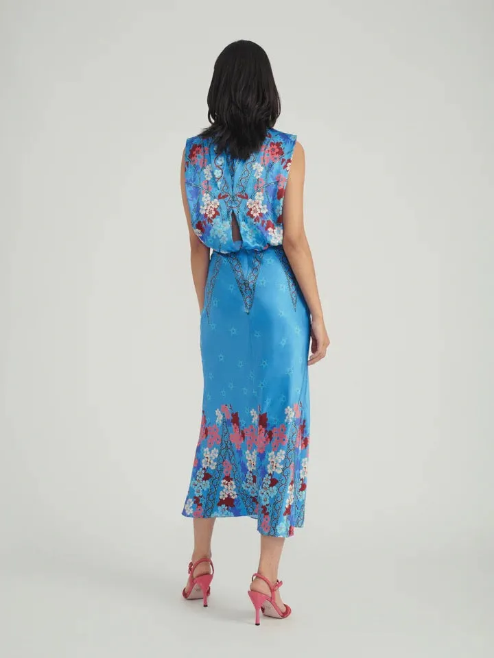 Fleur Midi Dress - Sky