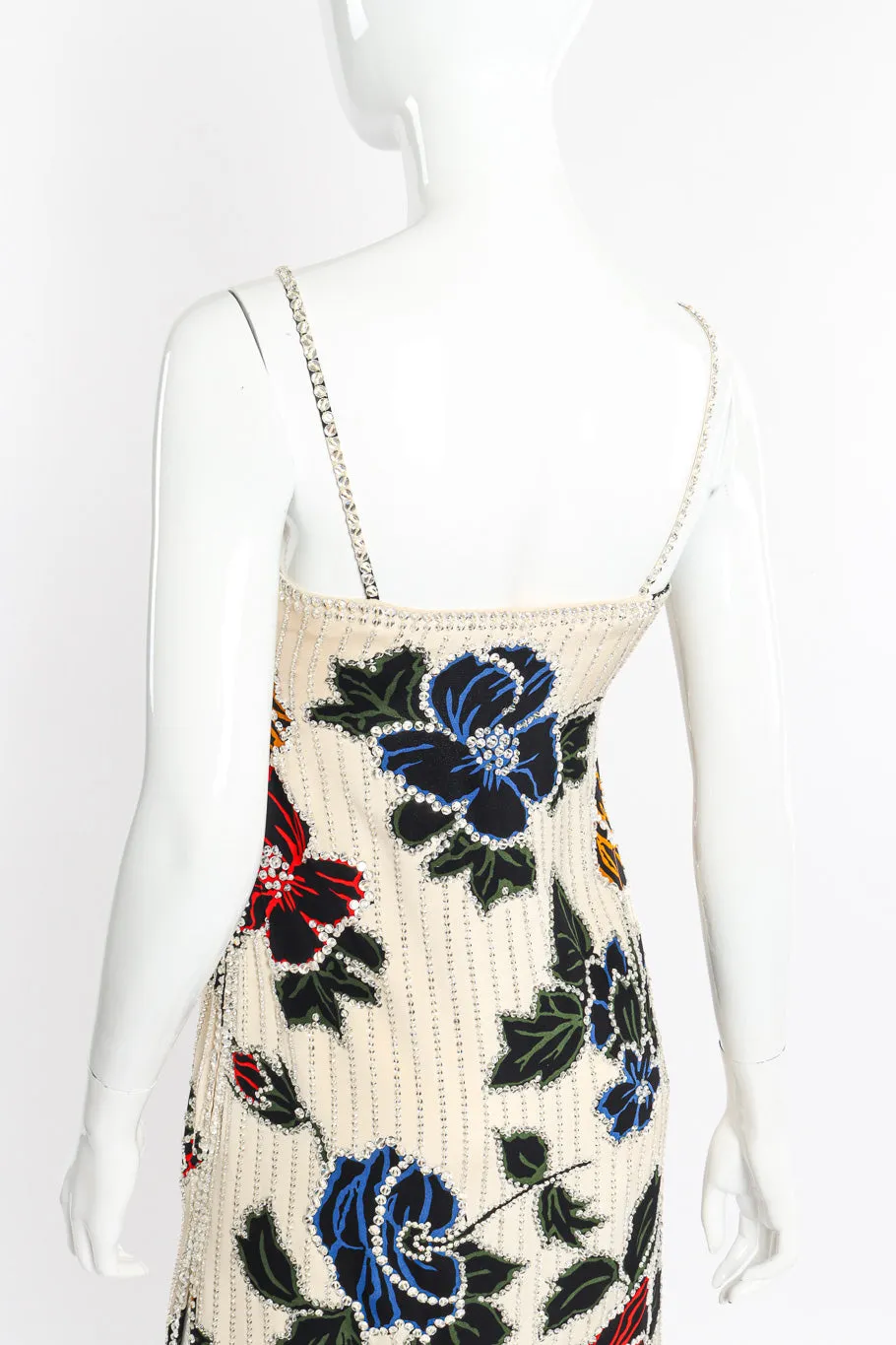 Floral Crystal Sequin Gown