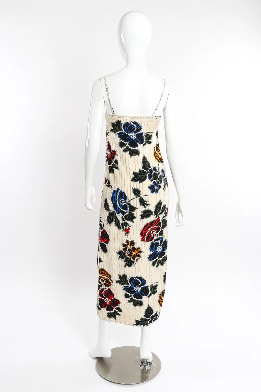 Floral Crystal Sequin Gown
