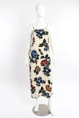 Floral Crystal Sequin Gown