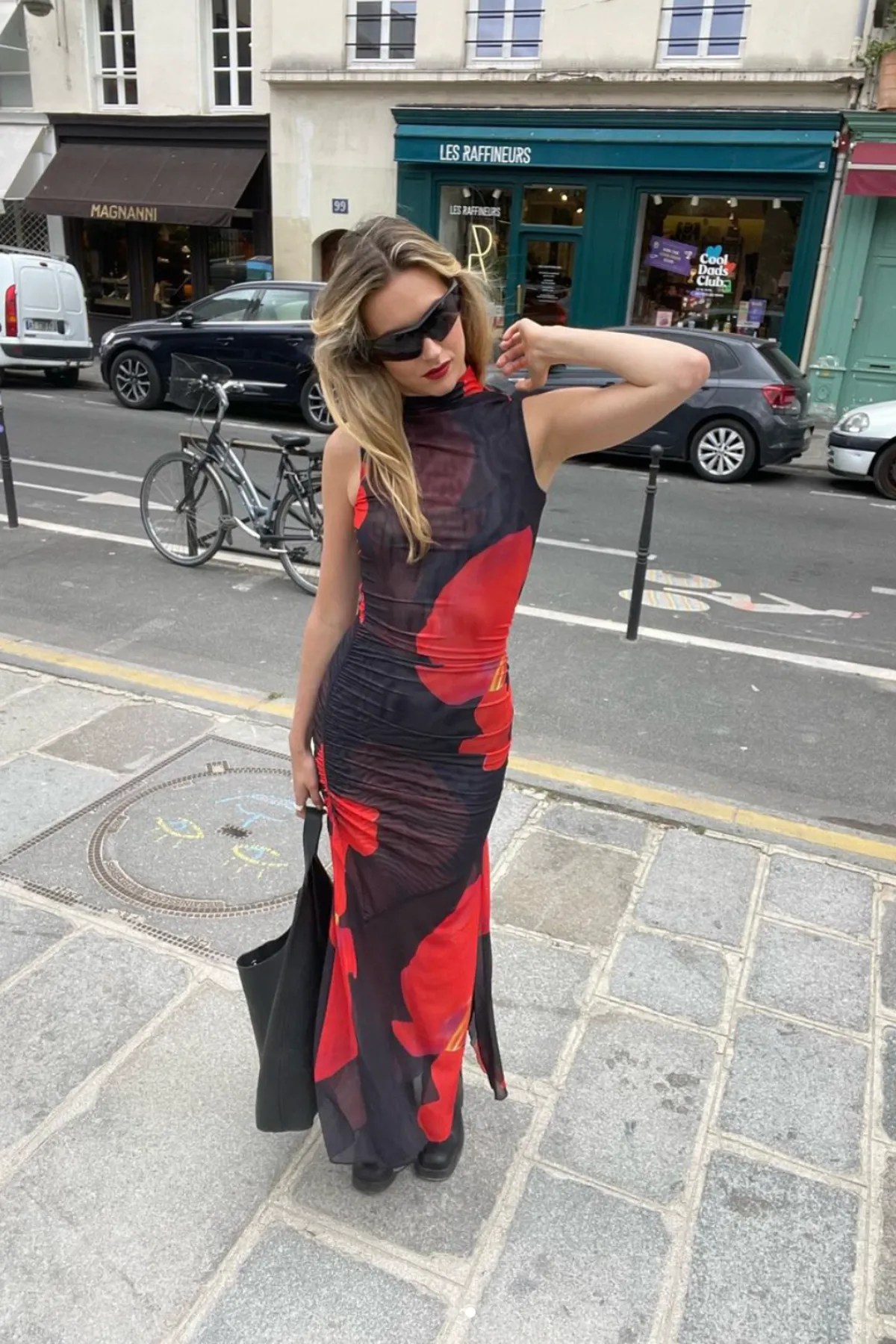 Floral Mesh Dress