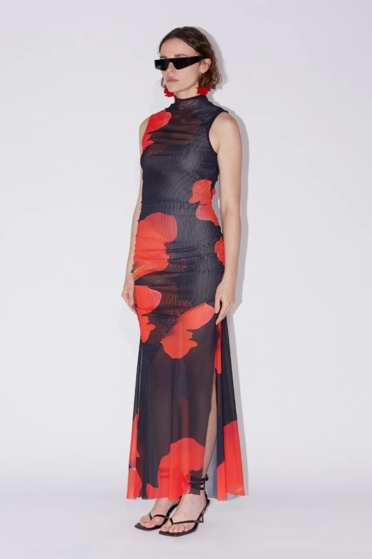 Floral Mesh Dress