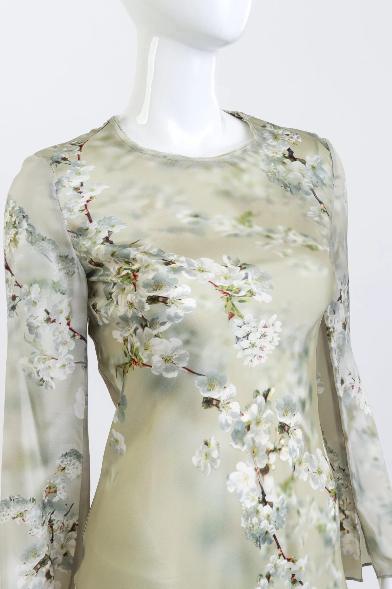 Flower Blossom Print Maxi Dress