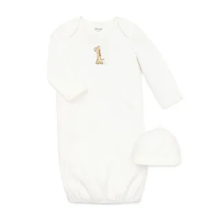 Giraffe Sleeper Gown and Hat