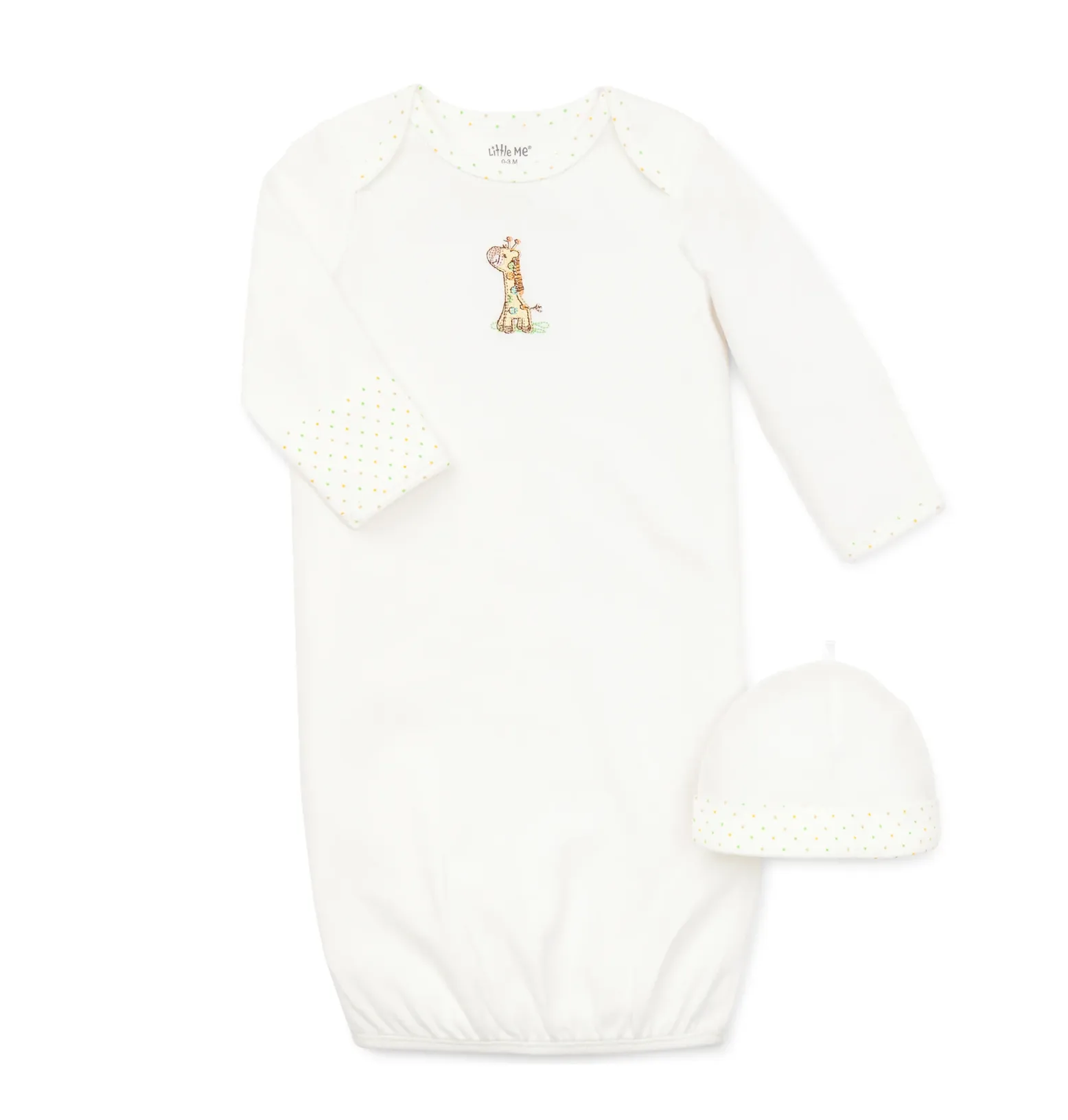 Giraffe Sleeper Gown and Hat