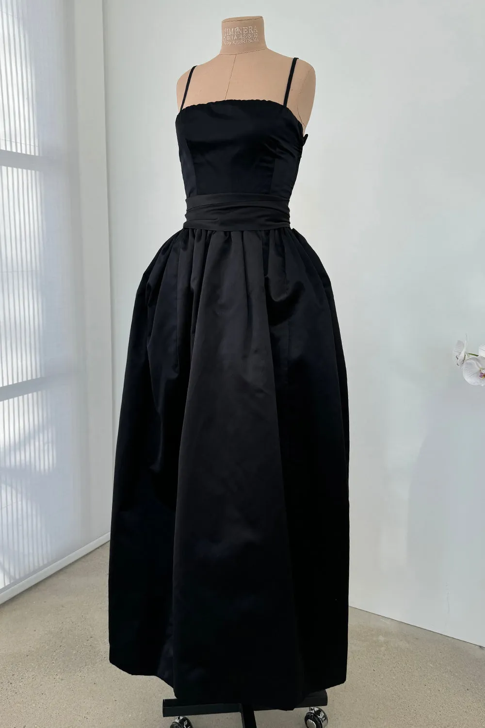 Givenchy 1980s Runway Sample Silk Satin Dress - 12.5" W