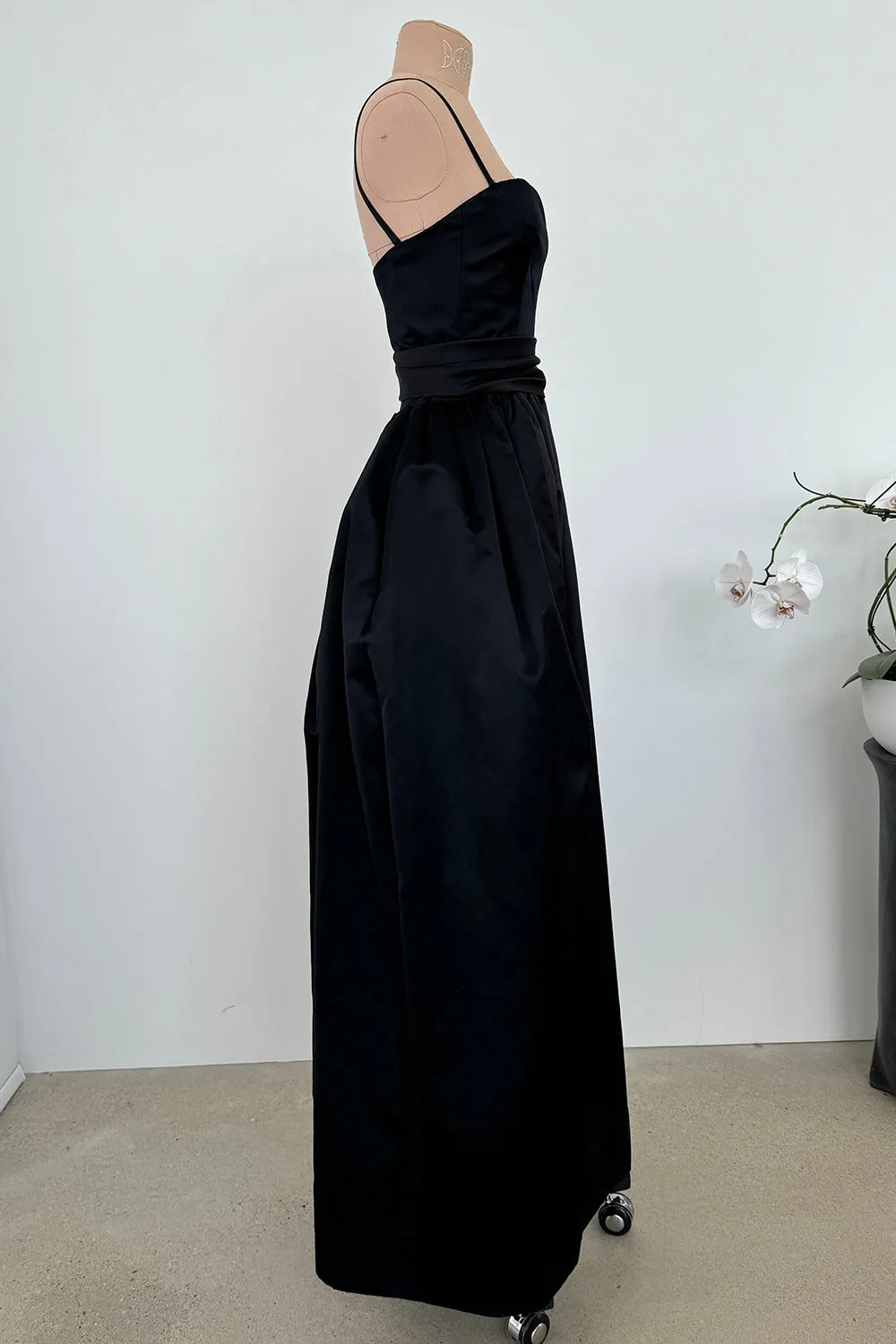 Givenchy 1980s Runway Sample Silk Satin Dress - 12.5" W
